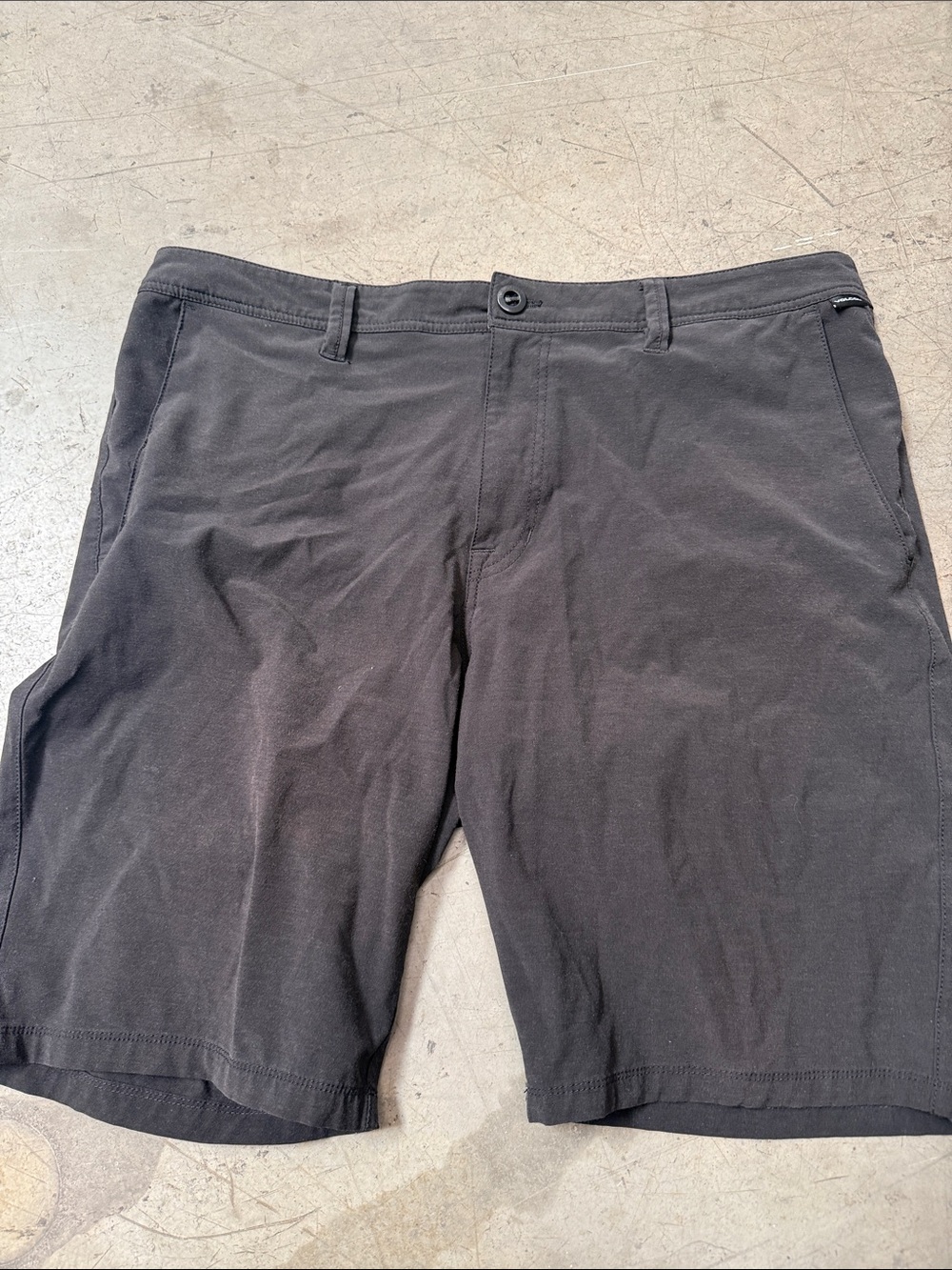 Volcom Men's Black Flat Front Casual Shorts